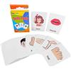 Sysdisen Schede Flash per Bimbi - Parti del Corpo Educativo Sight Word Giochi visivi,Flashcard animali per l'istruzione precoce, Giochi interattivi per Lo sviluppo dei Bambini
