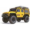 Amewi Dirt Climbing SUV Safari Crawler 4WD 1:10 RTR con batteria, telecomando, cavo di ricarica, giallo