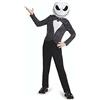 Disney Costume Jack Skeletron Bambino, Vestito Ufficiale Disney Nightmare Before Christmas Taglia S