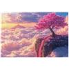LXingzun Puzzle Paesaggi, Puzzle 1500 Pezzi Fiori di Ciliegio in Legno Impegnativi per Adulti, Misura: 87x57 cm, Gioco Educativo Fai Da Te con Scatola Regalo per Adulti, Puzzles per Decorazione & Regalo, -4410