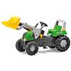 Rolly Toys 811465 - Veicolo a Pedali Junior RT, con Ruspa Junior, Verde