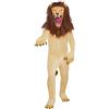 SMIFFYS Cirque Sinister Costume Leone Crudele da Circo, Beige, con Tuta, Mani, Maschera