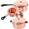 Toddmomy Miniature Pentole Cucina per Casa delle in e Nero Accessori Decorativi Realistici per Miniature e Scenari Domestici