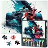 TISHIRON Puzzle impegnativo per adulti, 1000 puzzle per auto, per adulti, da corsa, come regalo per la famiglia, gli amici, la casa, decorazione da parete, 70 cm x 50 cm