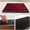 Coins&More Vassoio per monete e medaglie in legno e velluto italiano, espositore numismatica artigianale con scomparti, 23x34,5 cm - Coins&More