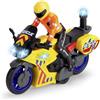 Dickie Toys - Rescue Bike (17 cm) - Veicolo di salvataggio Yamaha dai 3 anni in su, con frizione e personaggio del conducente mobile, moto giocattolo per bambini con luce e suono, batterie incluse