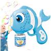 Generico Macchina per Bolle Automatica,Soffiatore Bolle Automatico Con Design Pesce Divertente - Portatile Con Distributore Sapone per Bambini Ragazzi Compleanno Pasqua Giardino Bagno