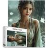 Gnulguxo Sexy Puzzle 2000 Pezzi Grandi Dimensioni per Adulti, Puzzle Bellezza Motivo Progettazione con Compact Box e Poster Incluso per Home Room Wall Decor, Regalo Donna Men, Legna Jigsaw 100x70cm, Model953