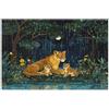 Joitme Puzzle verde della giungla del cucciolo di leonessa, 1000 puzzle per adulti, con lettere sul retro, giochi puzzle per adulti