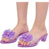 Ldduopp Scarpette Con Per Bambine | Scarpe con | Calzature per Travestimenti Eleganti - per Feste di Natale e Giochi di Ruolo Princess