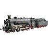 Mqiklt Giocattolo Locomotiva a Vapore con Fumo, Luci e Suoni, Modello di Locomotiva Elettrica, Trenino Elettrico per Bambini, Ideale Come Regalo di Natale o di Compleanno, Nero