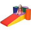 LIFEZEAL Set di 5 pezzi per arrampicarsi e gattonare, set interattivo di blocchi in schiuma per bambini, per scivolare, schiuma leggera sicura per bambini, adatto per casa, asilo, sala giochi