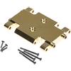 RampCrab Skid Plate Supporto di trasmissione per AX24, montaggio in ottone per AX24 XC-1, 21 grammi, parti di aggiornamento per auto cingolata RC 1/24