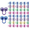 Generico Occhi Per Pupazzi Da - 50 Pezzi Giocattolo Anelli Con Occhi | 6 Colori Giocattoli Party Bambini Compleanno Scuola