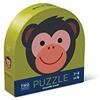 Crocodile Creek 4130-1 - Puzzle rotondo a due facce, 24 pezzi, colore: Verde/Blu/Rosso/Arancione