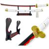 FEENOMENN Katana Decorativa Giapponese - Spada di Zoro (Ame No Habakiri) - Supporto Premium Incluso