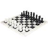 The Regency Chess Company Nero e Bianco Alabastro Set di Scacchi 36.8cm