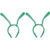SOPOTUTU 2 Fascia Antenna Bee Verde Cerchietto Party Masquerade con Design Accessorio Cosplay Halloween per Costume e Decorazione Brillante