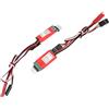 equlup Controller Light RC, 2 PCS 5-12.4V 1A Terzo Canale Switch Ricevitore Luci di Auto Luci del Controller Kit di Illuminazione a LED per Pezzi di Ricambio di Auto Modello RC Model (E Tipo Rosso)