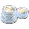 SAFE 6726 - Set 25 Capsule Protettive Ø 26 mm per Monete da 2 Euro - Polistirene Trasparente con Bordo di Presa - Protezione Anti-Graffio
