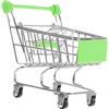 Garneck Mini Carrello della Spesa Giocattolo Piccolo Carrello Cestino Portaoggetti Realizzato in Ferro per Contenere Articoli Vari e Decorare Casa Ufficio e Bar