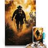 LKASGCBY Puzzle 1000 pezzi per adolescenti Vigile del fuoco in azione Giocattoli per l'intrattenimento in famiglia per la decorazione della casa 38x26cm