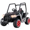 RELAX4LIFE Macchina Elettrico 24V con Telecomando, 3 Velocità, 2 Sospensioni a Molla, Cintura di Sicurezza a 3 Punti, Musica, Radio, Luci LED, MP3, USB, Auto Sportiva per Bambini 3-8 Anni (NERO)