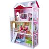 Colibrì SET VILLA Fashion Doll - 84x38x124cm - Plastica e Legno - Tre Piani con Scalinata - Gioco Creativo - Collezione Bambole