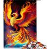 BUBELS Puzzle da 1000 pezzi, con fiamma, fenice, per adulti, regali 26 x 38 cm, puzzle per adulti