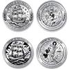 UNICRAFTALE 2 Pezzi 2 Stili Marina Medaglia Ancora Moneta Ispirazione Sfida Marina Credo Marino Coin Ricompense Nautiche Regali per Marinai Navigatori