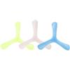 Toddmomy Set 3 Boomerang Triangolari Luminosi Notturni Giocattolo da Esterno per Ragazzi Gioco Sportivo di Getto Colore Casuale