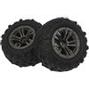 Baoblaze Non brand Ruota in Gomma QZJ01 A 2 Pezzi per Auto XLH Q901 / Q902 / Q903 RC