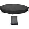 Generic Copertura per sabbiera, copertura ottagonale per sabbiera, protezione impermeabile, tessuto Oxford 210D, design pieghevole con coulisse, fibbia regolabile, ideale per patio, cortile, giardino