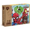 Clementoni - 20262 - Puzzle Play For Future - Marvel Super Hero - 24 pezzi - materiali 100% riciclati - Made in Italy, puzzle bambini 3 anni+