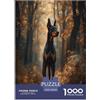 XKASKDFKE Puzzle Di Legno Cane dobermann Artee Stampa Di Qualit Giochi Rilassamento E Intelligence Animale Divertimento Gioco Da 1000 Pezzi Per Adulti Bambini 70x50cm/1000pcs