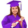 Generic Abito di Laurea per Bambini Unisex con Fusciacca e Cappello Completo per Cerimonia Scuola Materna e Primaria Vestito Elegante per Ragazzi e Ragazze 3-12 Anni per Festa e Foto (A01-Purple, 10-12 Years)