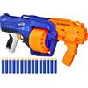 Nerf Elite Surgefire - Armi giocattolo (fucile d'assalto giocattolo, 8 anni, bambino, blu, arancione, bianco, nerf N-strike, 27 m