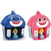 Clementoni- Soft Clemmy-Baby Shark-Secchiello con Personaggio-Set mattoncini Morbidi-Made in Italy, 10 Mesi+, 17425
