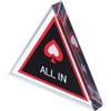 Toddmomy Pulsante Rivenditore Poker in Acrilico Chips Multifunzionali per Party Game e Night Entertainment