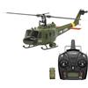 Lunaro UH-1 Huey RC elicottero con GPS, YU XIANG F07-V elicottero militare scala 1/34 per adulti, drone interno esterno con stabilizzatore e motori potenti
