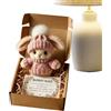 Generico Abbraccio Di Coniglietto Di Peluche Pasquale - Simpatico Mini Abbraccio Di Coniglietto In Una Scatola | Regalo Di Pasqua Portatile Per Bambola Da Compagnia Abbracciata Per Bambini, Adulti E Amici (C)