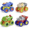Dickie Toys - Monster Squad Auto (15 cm) - Monster truck dai 3 anni in su, con effetti fantastici, auto giocattolo per bambini con ruota libera, luce e suono, batterie incluse (4 volte assortite,