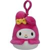 Squishmallows Jazwares - Clip per borsa ufficiale Sanrio Hello Kitty Friends Squad (melodia) da 8,9 cm
