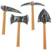 COLLBATH Set 4 Pezzi Piccone e Pala in Schiuma per Cosplay Nano, Accessori Plastici Portatili per Spettacoli, Feste ed Eventi di Halloween