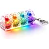 Générique Tastiera antistress portachiavi tastiera, 4 pulsanti luce anti-stress, tastiera antistress, antistress per adulti, giocattolo antistress per adulti e E-Nfants (bianco)