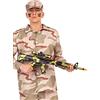 Funidelia | Mitragliatrice con Stampa Mimetica per Donna e Uomo Militare, Soldato, Professioni, Mimetiche - Nero, Accessorio per Costume