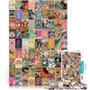 LKASGCBY puzzle 1000 pezzi per adulti Collage di poster retrò Giocattolo educativo intellettuale decomprimente offerte come regali per tutta la famiglia 52x38cm