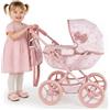 Kinderplay Passeggino profondo per bambole con borsa e fiocco KP0263A