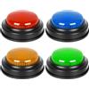 Generico Pulsante del buzzer del gioco - Pulsante a proposito rapido a 4 pezzi per lo spettacolo di gioco - Buzzer che risponde agli oggetti di scena per la serata in famiglia, indovina, voto