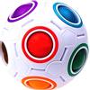 Shatchi 11014-FIDGET-BALL-2PCS 2PCS arcobaleno magico puzzle Rubiks Cubo Fidget Toy Stress Relief Gifts UK, Multi